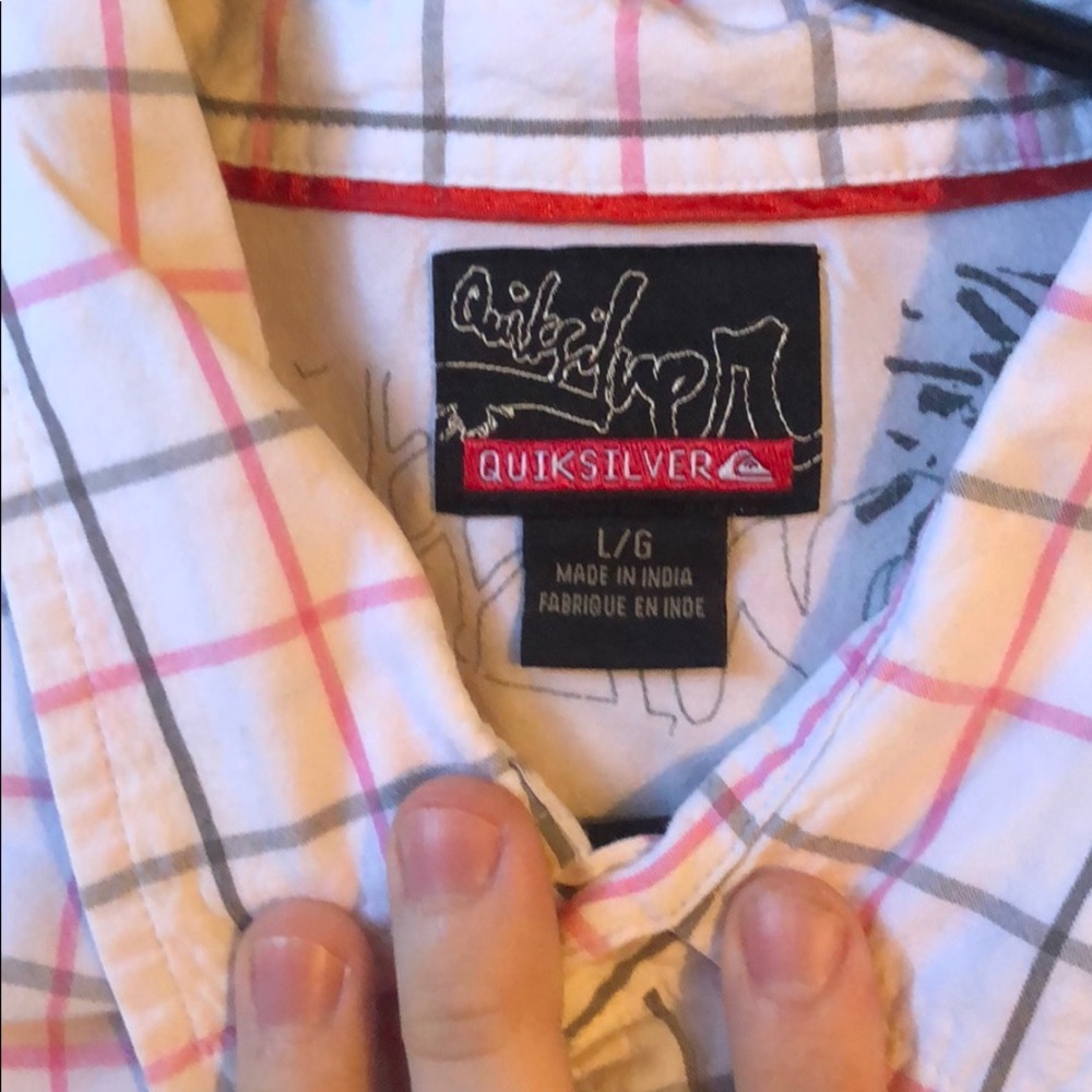 Pink quicksilver button up - Picture 2 of 4